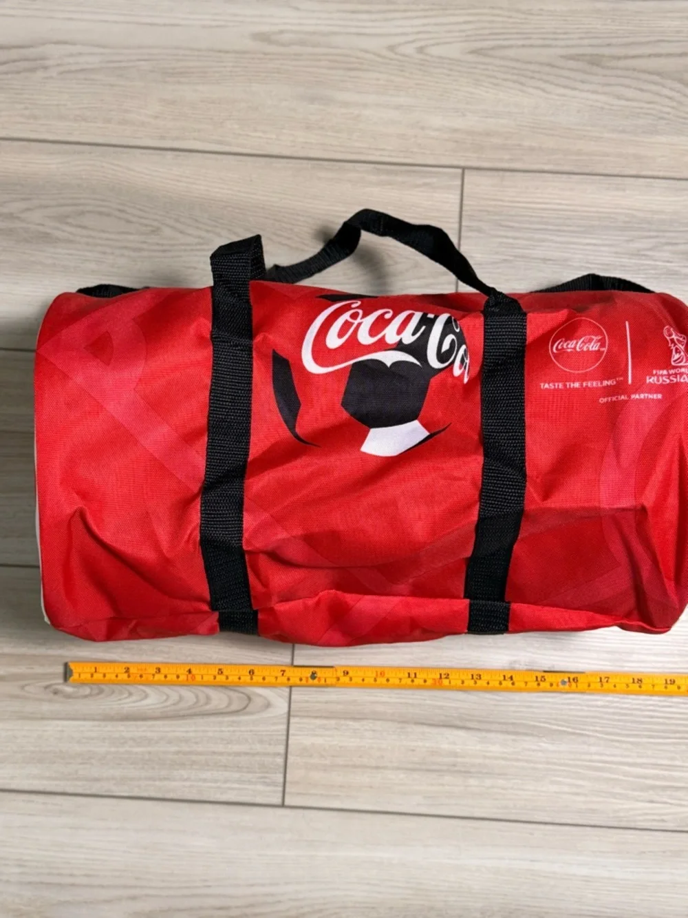 Coca-Cola FIFA World Cup 2018 Red Soccer Duffel Bag NEW